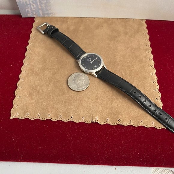 Vintage Movado ESQ Swiss Quality Watch Leather